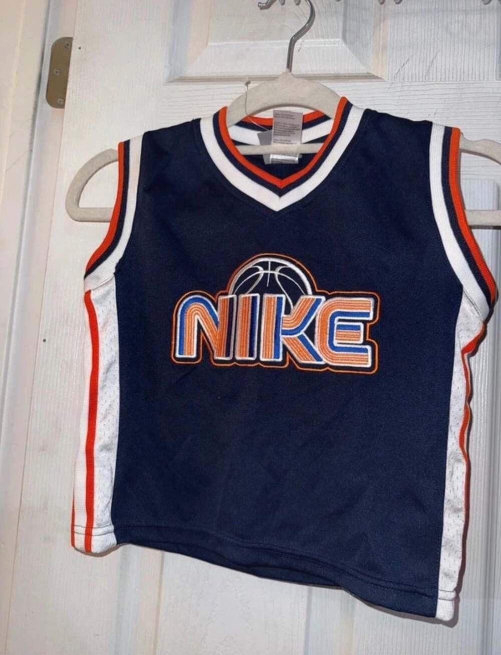 Nike Basketball Jersey Size 36M Blue Orange 72